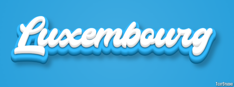 Luxembourg Texteffekt