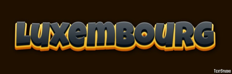 Luxembourg Texteffekt