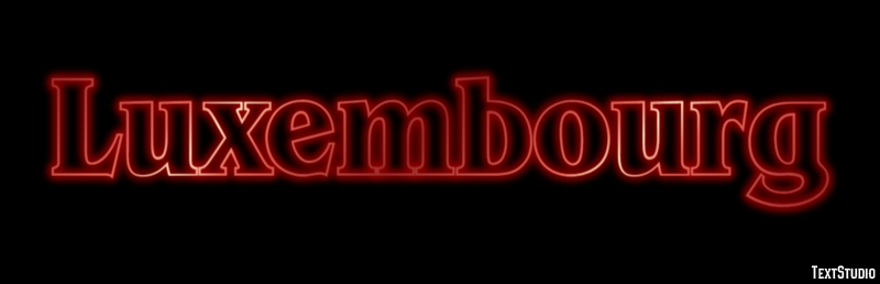 Luxembourg Texteffekt