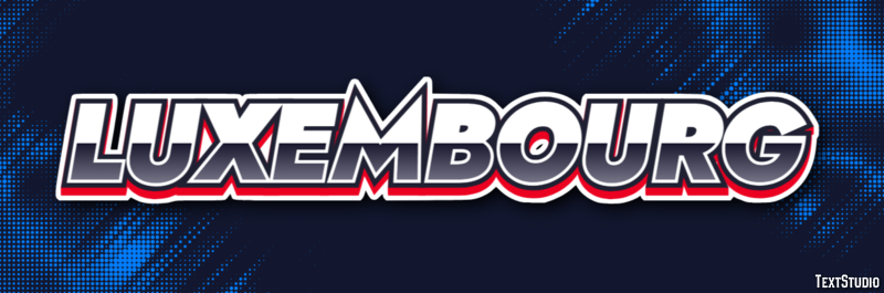 Luxembourg Texteffekt