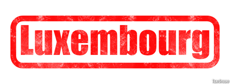 Luxembourg Texteffekt