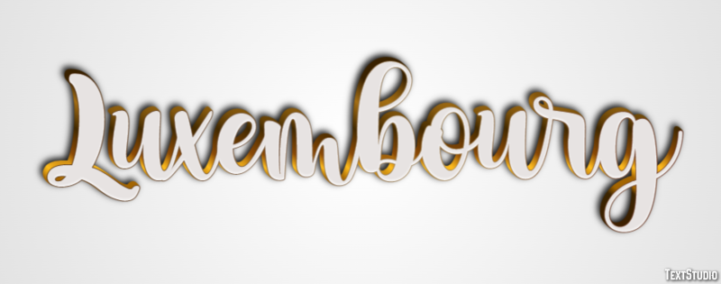Luxembourg Texteffekt