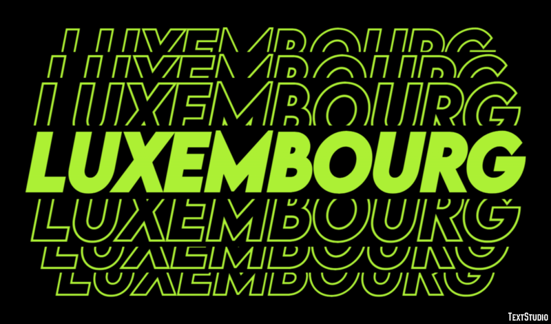 Luxembourg Efekt tekstowy