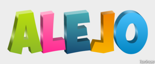 Alejo Efecto de Texto