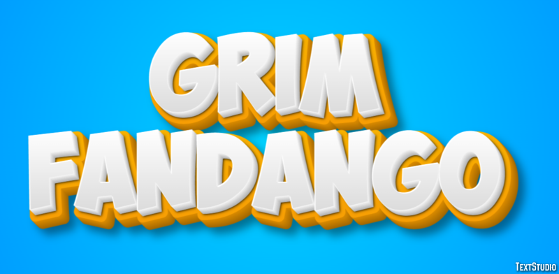 Grim Fandango Texteffekt
