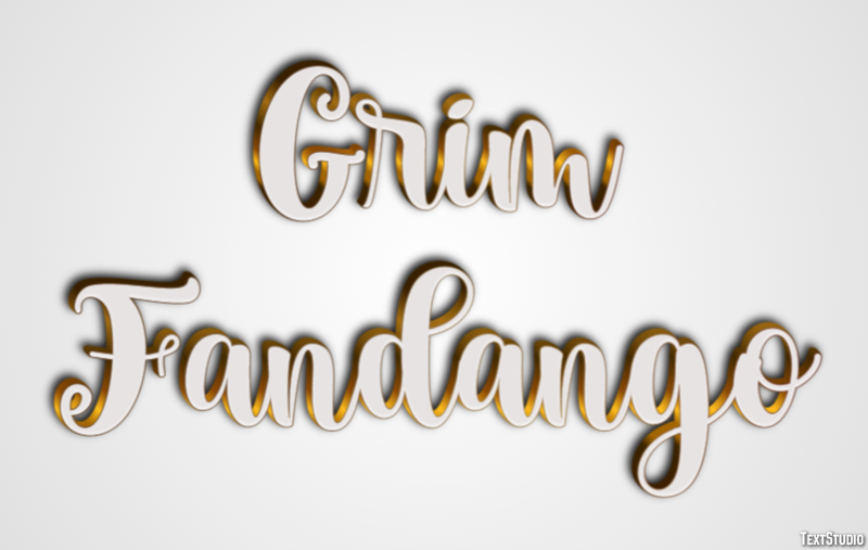 Grim Fandango Text Effect