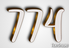 774 Text effect