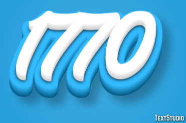 1770 Text Effect
