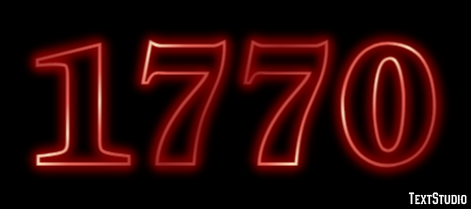 1770 Text Effect
