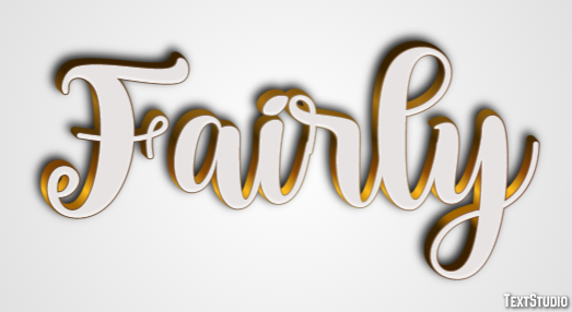 Fairly Text effect