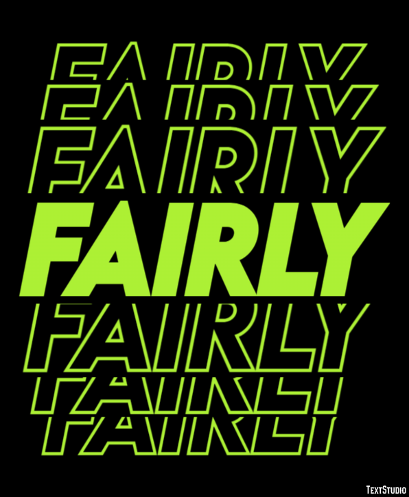 Fairly Texteffekt