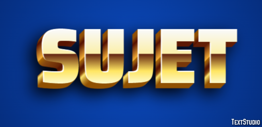 Sujet Effet de Texte
