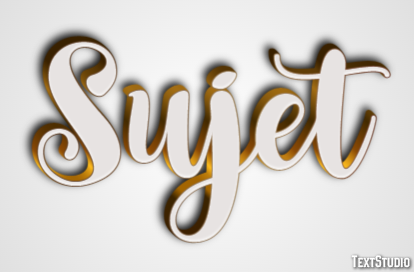 Sujet Effet de Texte