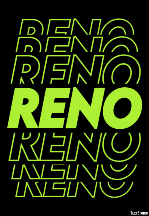 Reno Effetto testo