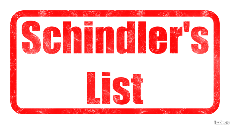 Schindler's List Effet de Texte