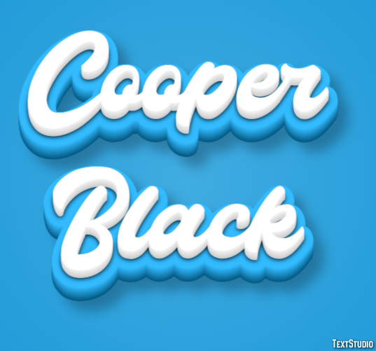 Cooper Black Text Effect