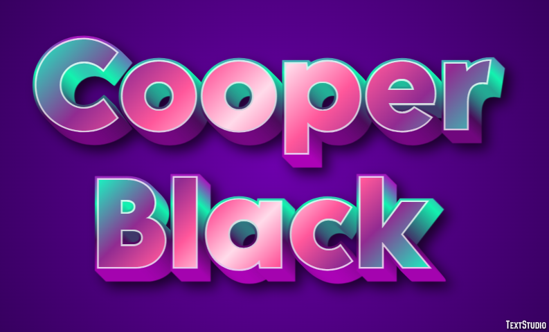 Cooper Black Text Effect