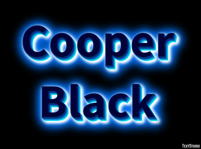 Cooper Black Text Effect