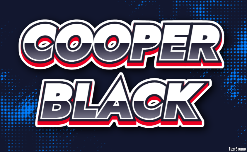 Cooper Black Text Effect