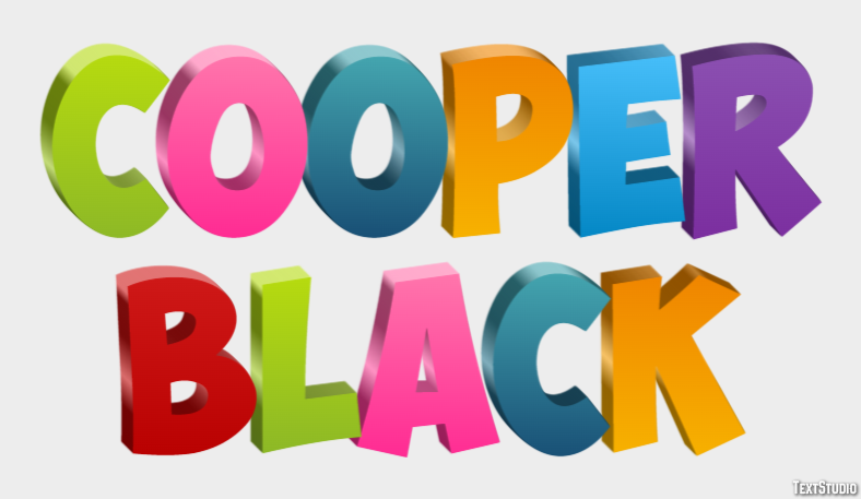 Cooper Black Text Effect