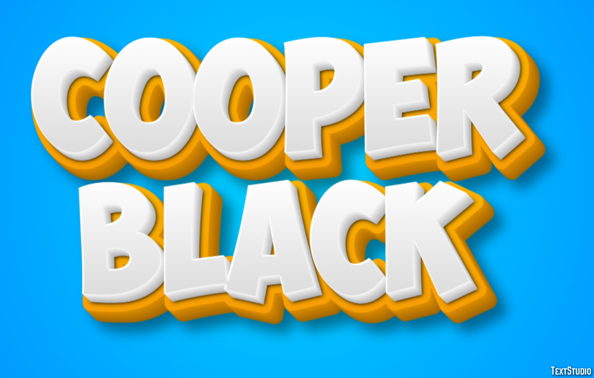 Cooper Black Text Effect