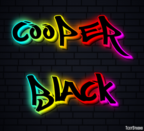 Cooper Black Text Effect