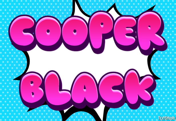 Cooper Black Text Effect