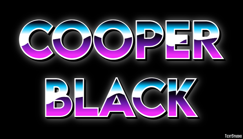 Cooper Black Text Effect