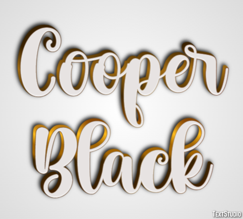 Cooper Black Text Effect