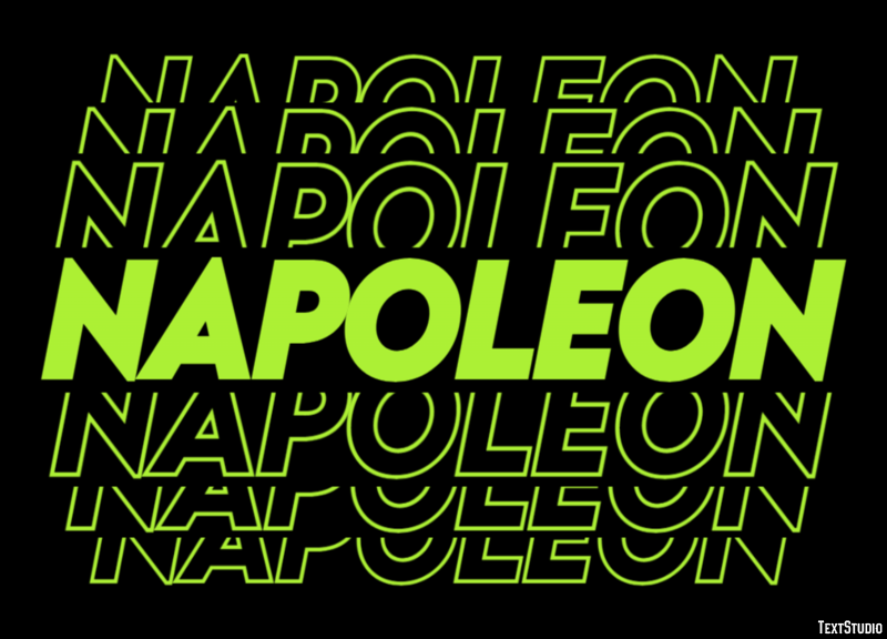 Napoleon Effetto testo