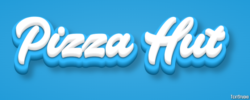 Pizza Hut Effet de texte