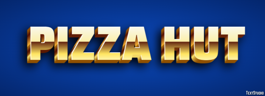 Pizza Hut Effet de texte