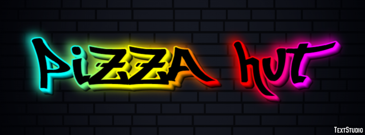 Pizza Hut Effet de Texte