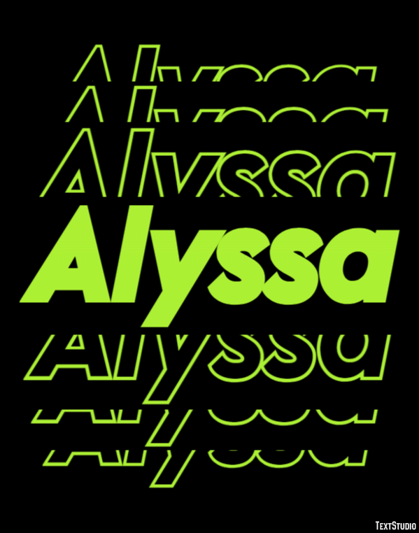 Alyssa テキスト効果