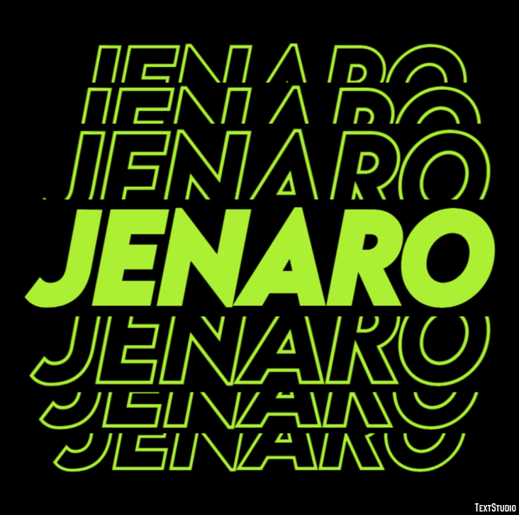 Jenaro Efecto de Texto