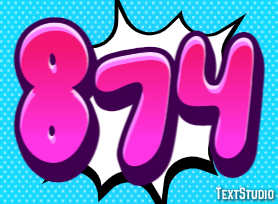 874 Text effect