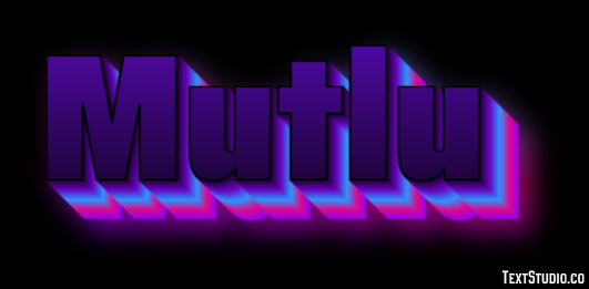 Mutlu Эффект текста