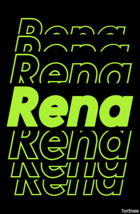 Rena Text effect