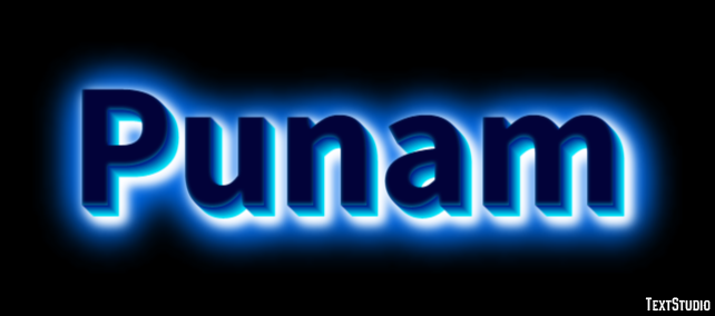 Punam Tekst effect