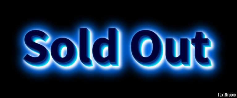 Sold Out Эффект текста