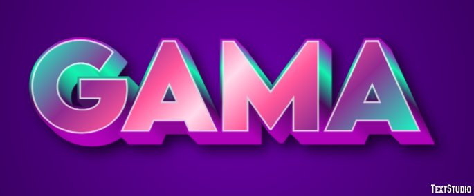 Gama Efeito de texto