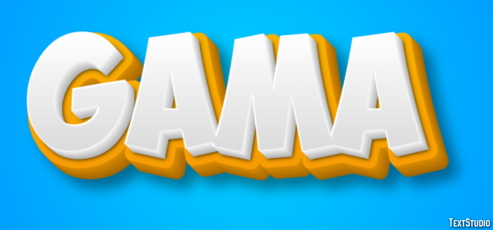 Gama Efeito de texto