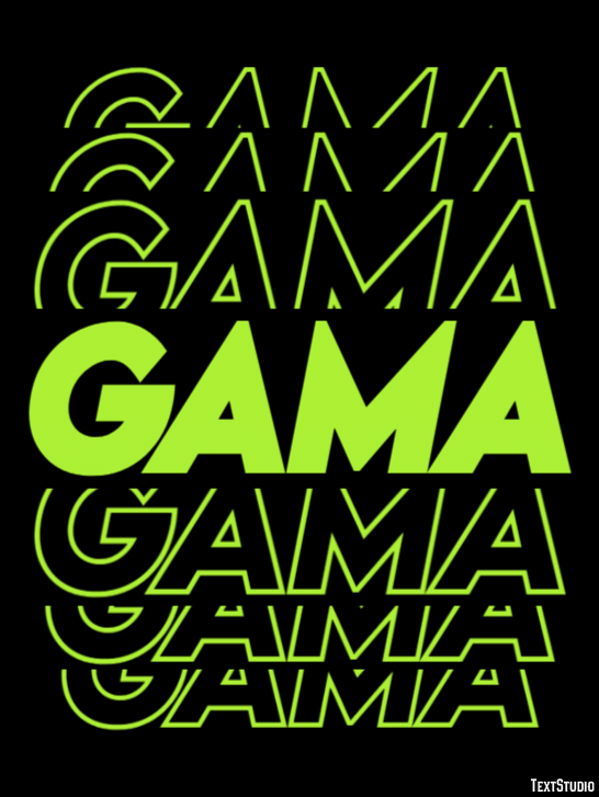 Gama Efeito de texto
