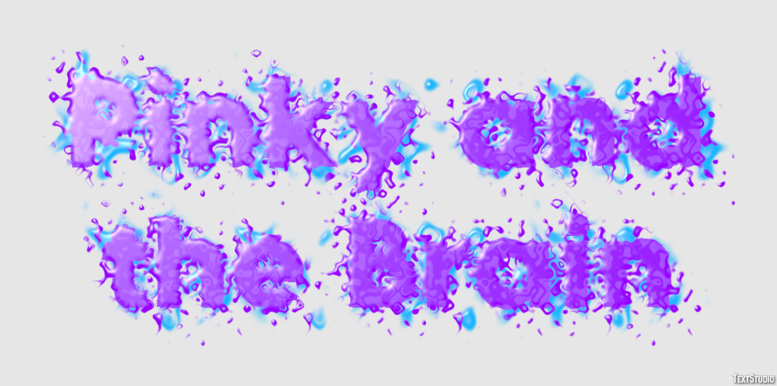 Pinky and the Brain Efeito de texto