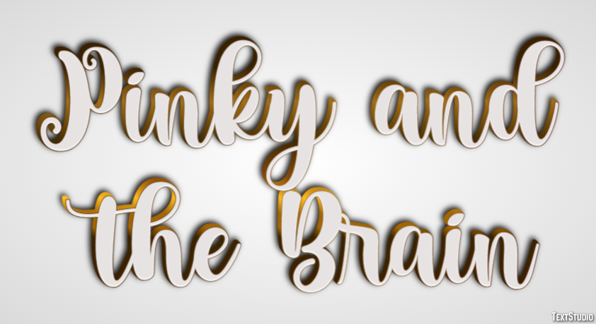 Pinky and the Brain Text effect