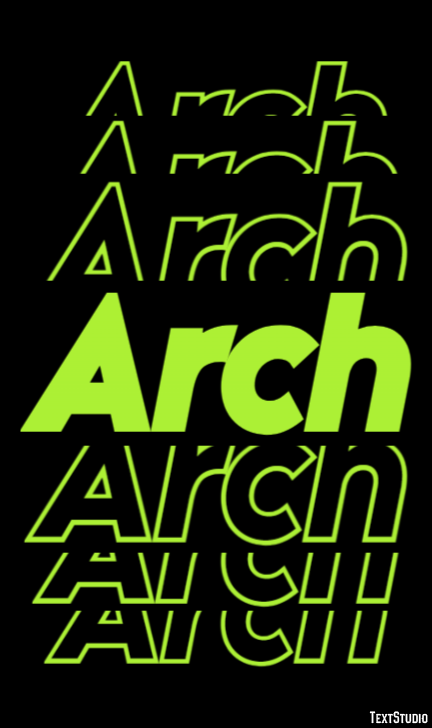 Arch Text Effect