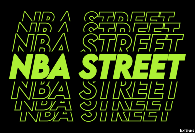 NBA Street Efecto de Texto