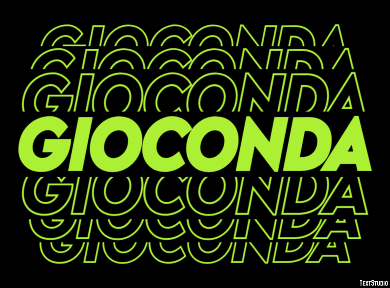 Gioconda Effetto testo