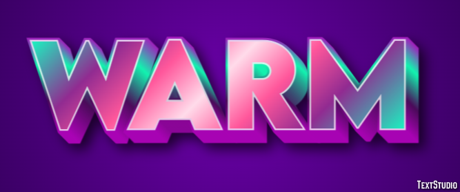 Warm Text Effect