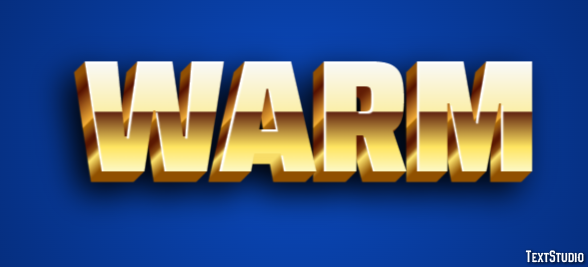 Warm Text Effect